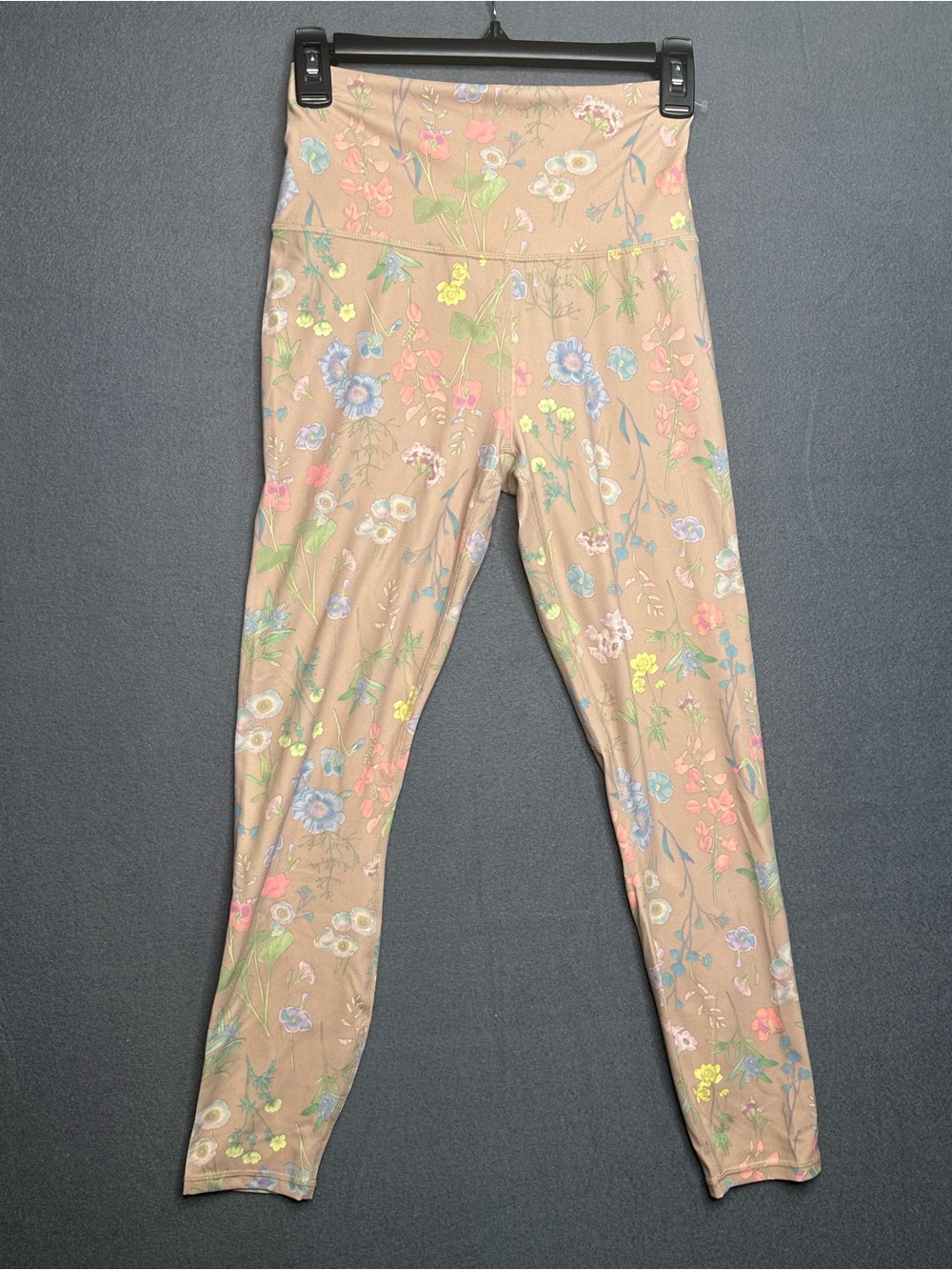 Fabletics Pureluxe Oasis High Waisted Tight Leggings Floral Large Beige BNWT